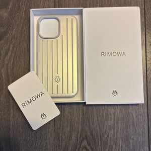 RIMOWA Silver Phone Case 16 pro max